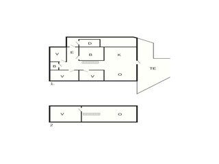 Vakantiehuis Gjeving Grondplan 12