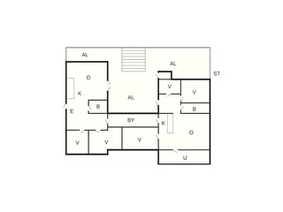 Vakantiehuis Skäret Grondplan 52