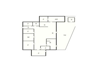 Vakantiehuis Ørding Grondplan 14