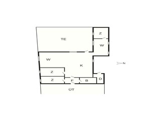 Vakantiehuis Humlum Grondplan 9