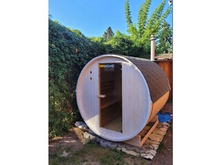 Unsere Sauna von aussen