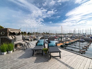 Blick auf den Hafen Großenbrode
