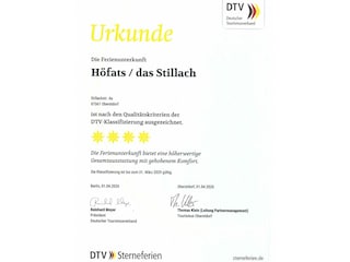 Klassifizierung 4  Sterne DTV