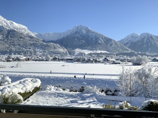 Blick vom Balkon auf Oberstdorf