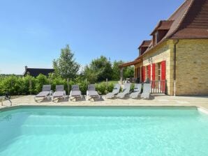 Luxuriöse Villa mit Pool, Panoramablick - Saint-Médard-d'Excideuil - image1