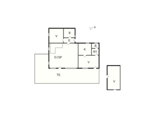 Vakantiehuis Stavreby Grondplan 37