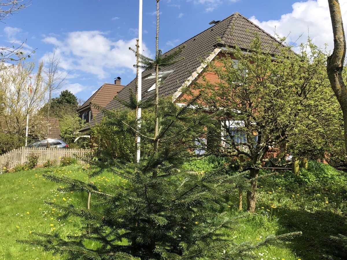 Vom Haus führt ein Wanderweg 200 m zum Strand und Hafen