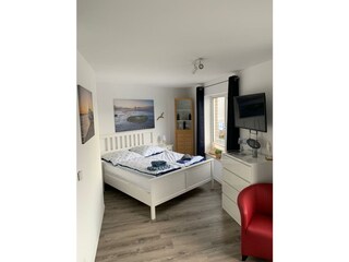 Doppelbett mit Ausblick