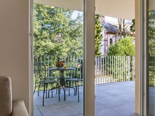 Blick auf den Balkon