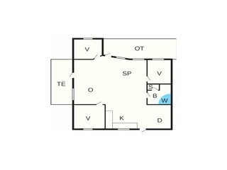 Vakantiehuis Gilleleje Grondplan 39