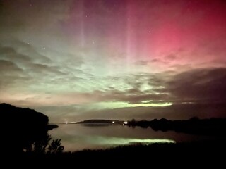Polarlicht über der Geltinger Birk
