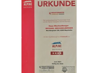 Appartamento Schwendau Documento 31