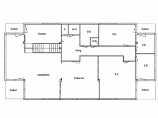 Appartamento per vacanze Schoorl Pianta del piano 36