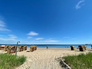 Blick von der Strandpromenade auf die Ostsee