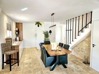 Kitchen and dining area