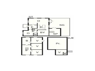 Vakantiehuis Hvasser Grondplan 23