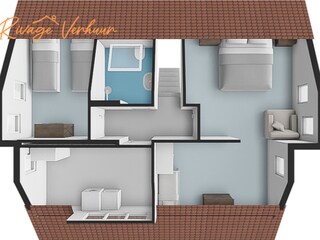 Appartamento per vacanze Nieuwvliet Pianta del piano 42