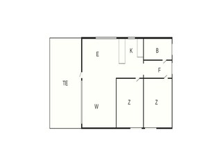 Vakantiehuis Udsholt Strand Grondplan 51