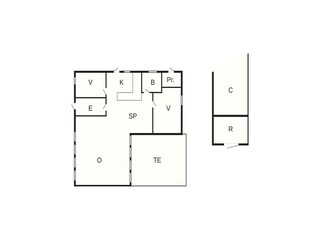 Vakantiehuis Helligsø Grondplan 51