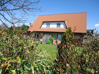 Gartenansicht Südseite (Wo. IV oben links)