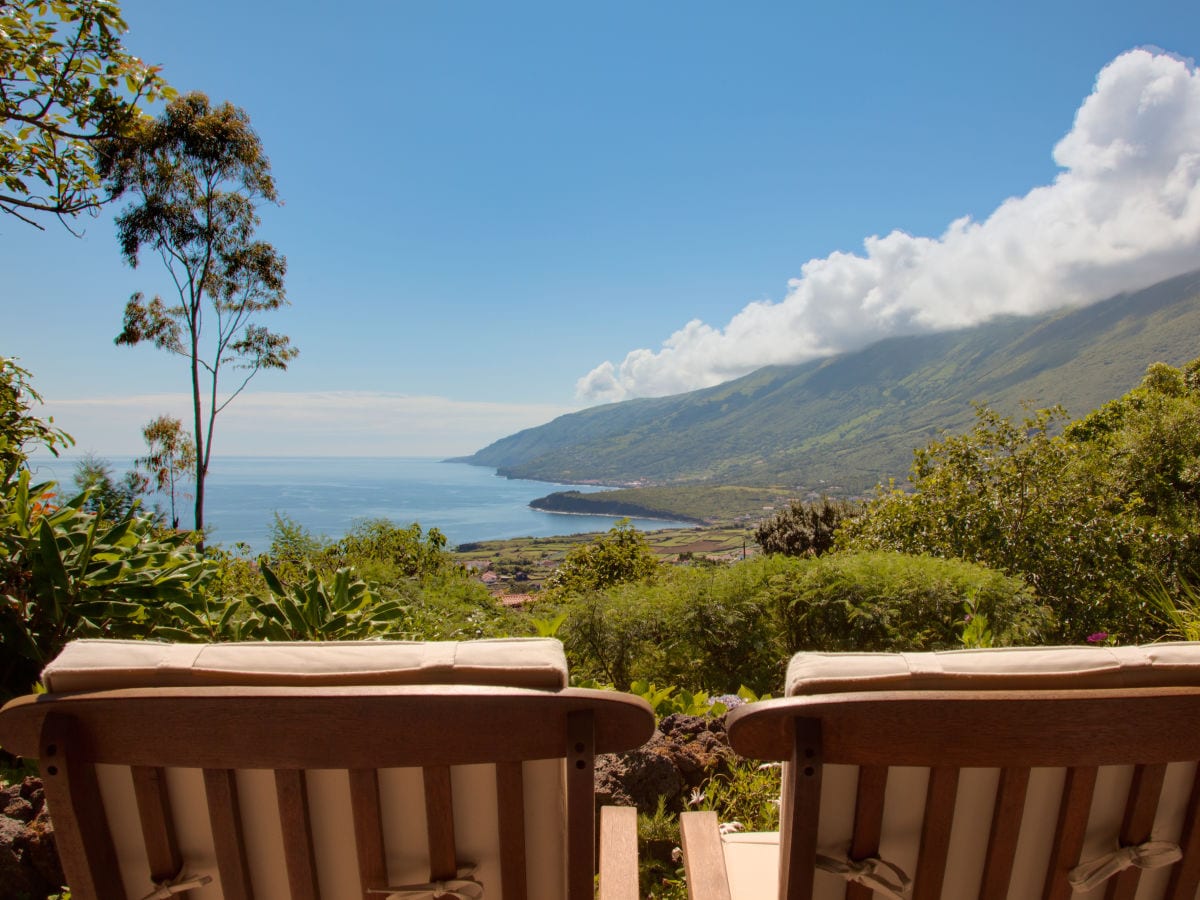 Refúgio do Pico - Blick von der Terrasse