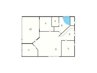 Vakantiehuis Stavreby Grondplan 40