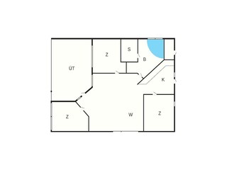 Vakantiehuis Stavreby Grondplan 36