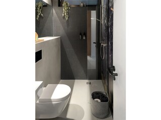 The small bathroom with toilet on the ground floor
