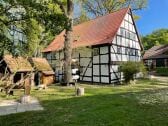 Die Wassermühle Triglitz - Blick auf den vorderen Giebe