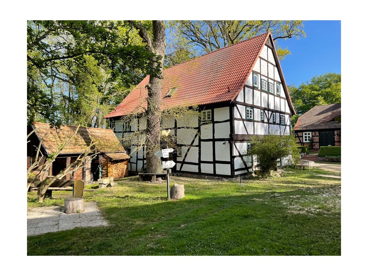 Die Wassermühle Triglitz - Blick auf den vorderen Giebe