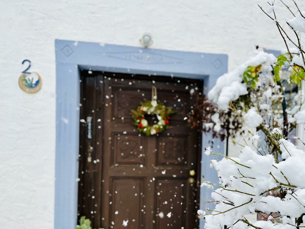 Eingang Bauernhaus Winter