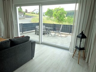 Fewo Monika, Wohnzi. mit Ausg. zur Terrasse