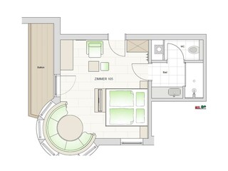 Dorfstube Zimmer 105