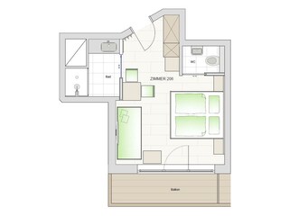 Dorfstube Zimmer 206