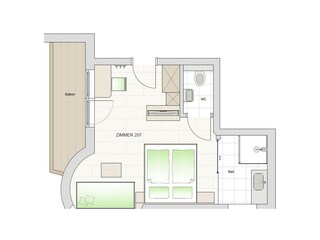 Dorfstube Zimmer 207