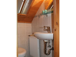 Separates WC im Studio der Ferienwohnung