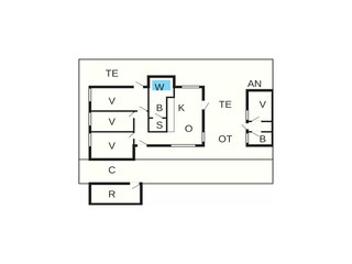 Vakantiehuis Gedser Grondplan 38