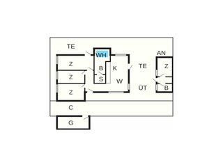 Ferienhaus Gedser Grundriss 45