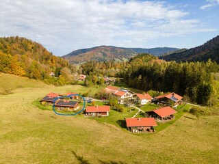 Unser Almhüttendorf im Herbst