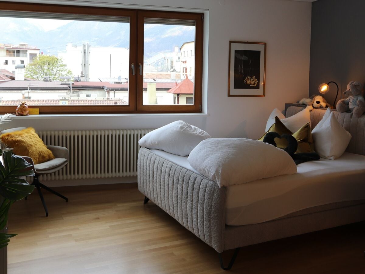 Bett mit Panoramablick