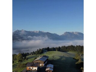 Freier, einzigartige Blick zum Kaisergebirge