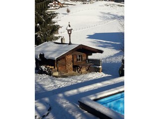 Almhütte im Winter