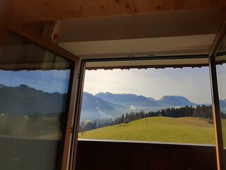 Ausblick vom großen Eckbalkon App. Zirbe