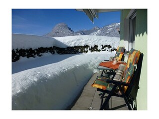 Ferienwohnung Sonnenwiese, Ausblick im Winter