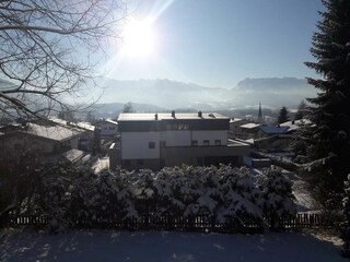 Blick auf Kössen Winter