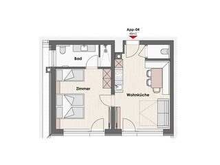 Ferienwohnung Pyramidenspitze Grundriss