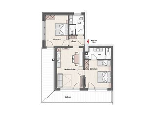 Ferienwohnung Heuberg Grundriss