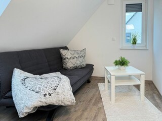 Schlafcouch im OG