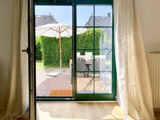 Blick auf die Terrasse