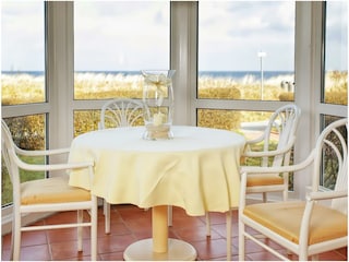 Living room with sea view